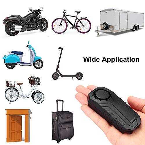 113dB Bike Alarm Wireless Vibration Motion Sensor Waterproof Motorcycle Alarm