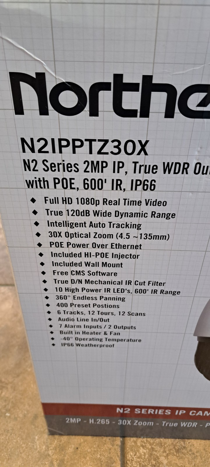NORTHERN IP PTZ CAMERA 30X ZOOM N2IPPTZ30X HOME BUSINESS SECURITY DIGITAL IP PTZ