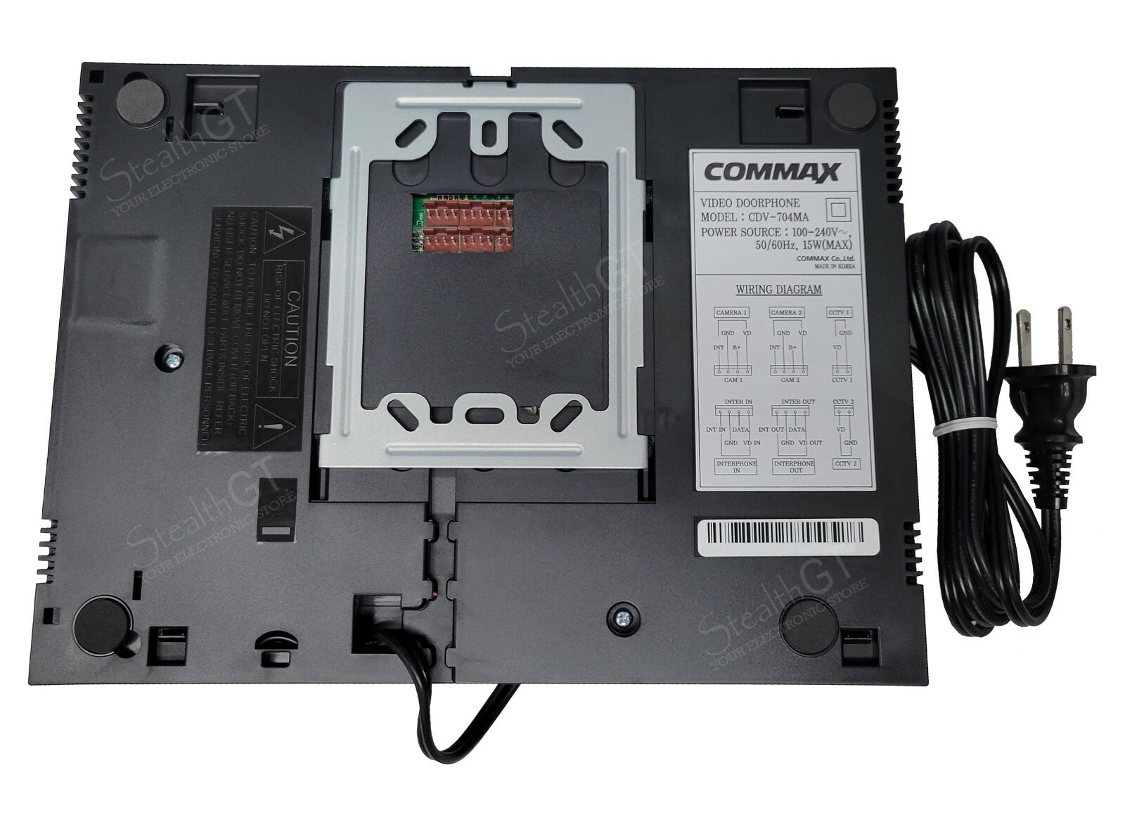 Commax Video Intercom Kit with 7 Inch Indoor Monitor and Door Bell Camera