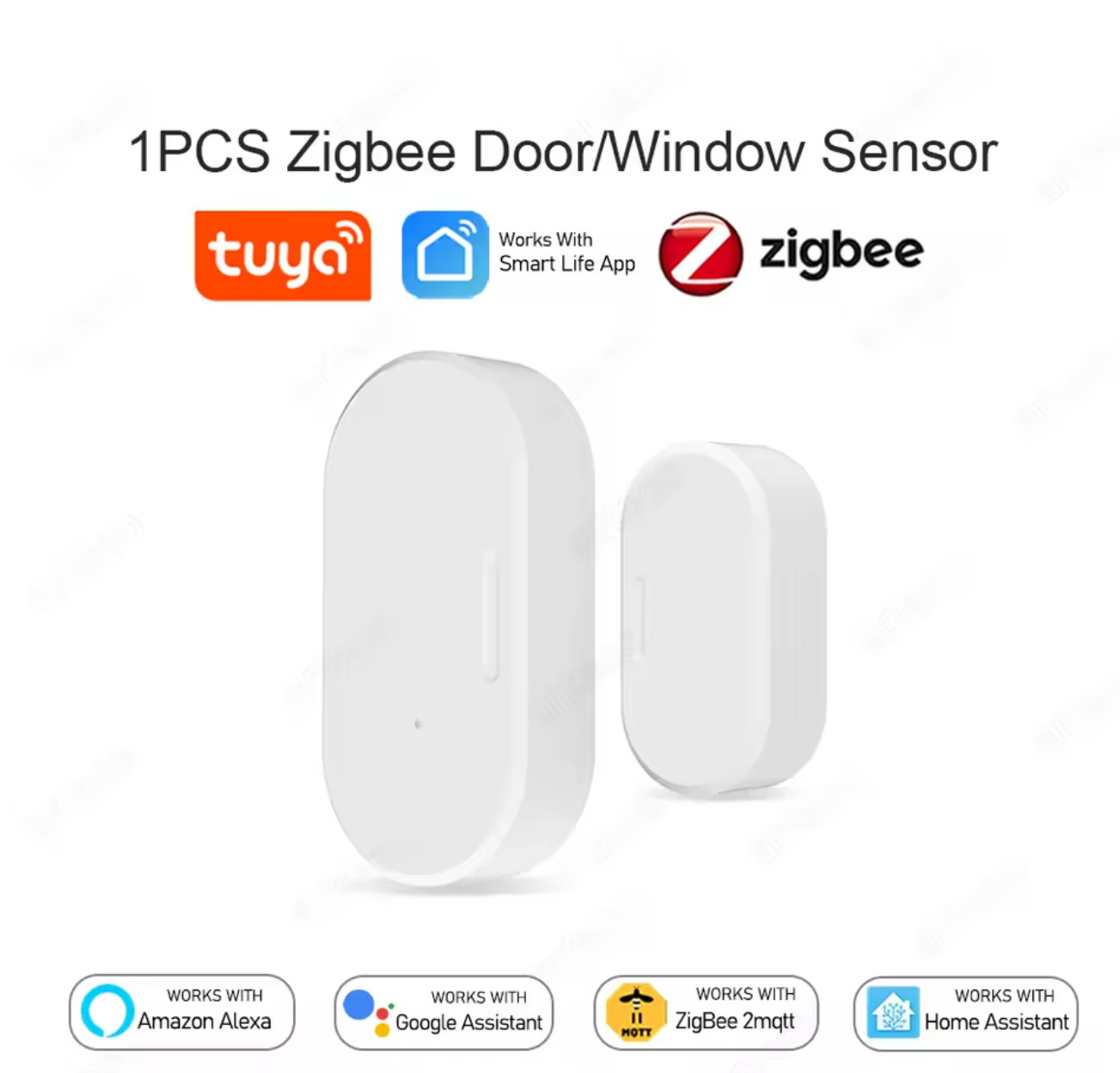 Zigbee Door Window Sensor Open Close Detector Smart Home Security Alarm Burglar