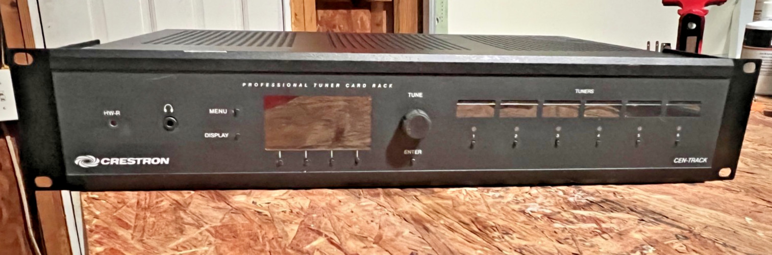 Crestron CEN-TRACK Professional Tuner Card Rack w/ ATC-AUDIONET Module