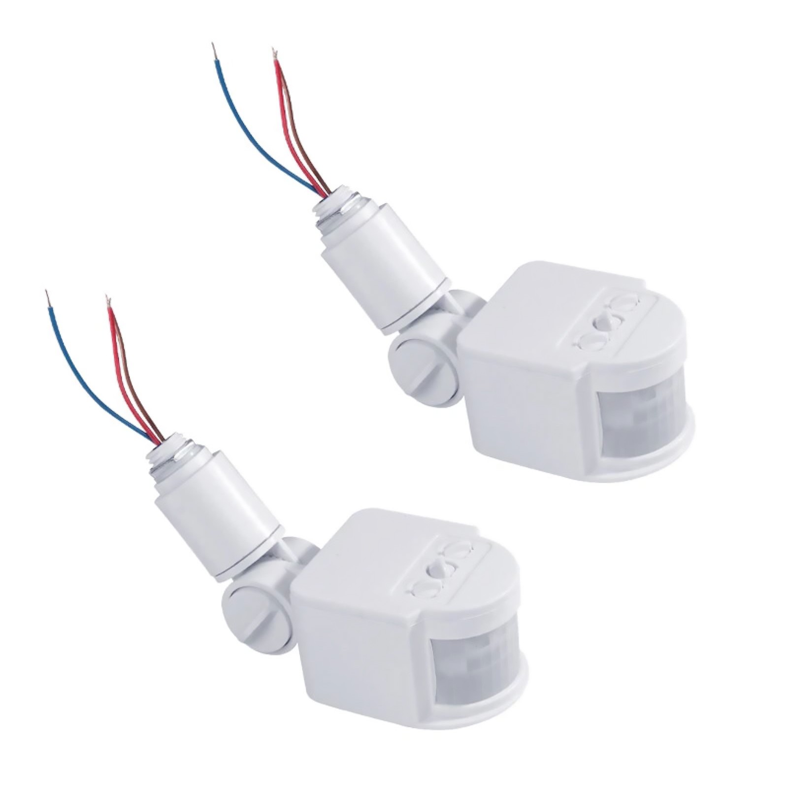 2pcs PIR Motion Sensor Switch Wall Light Switch Fit 16mm Thread Diameter