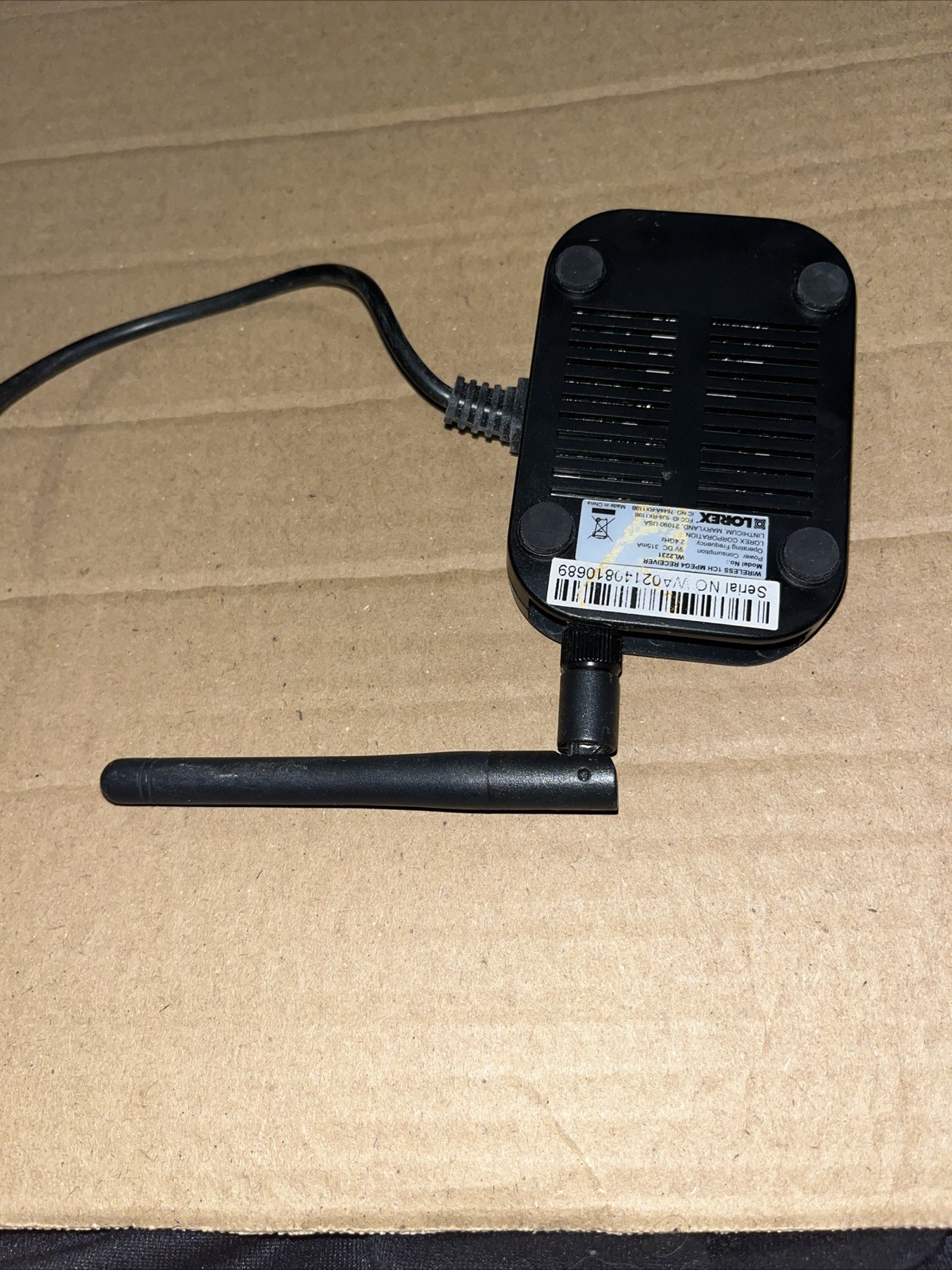 LOREX Wireless 1 Channel MPEG4 Receiver WL2231 Audio