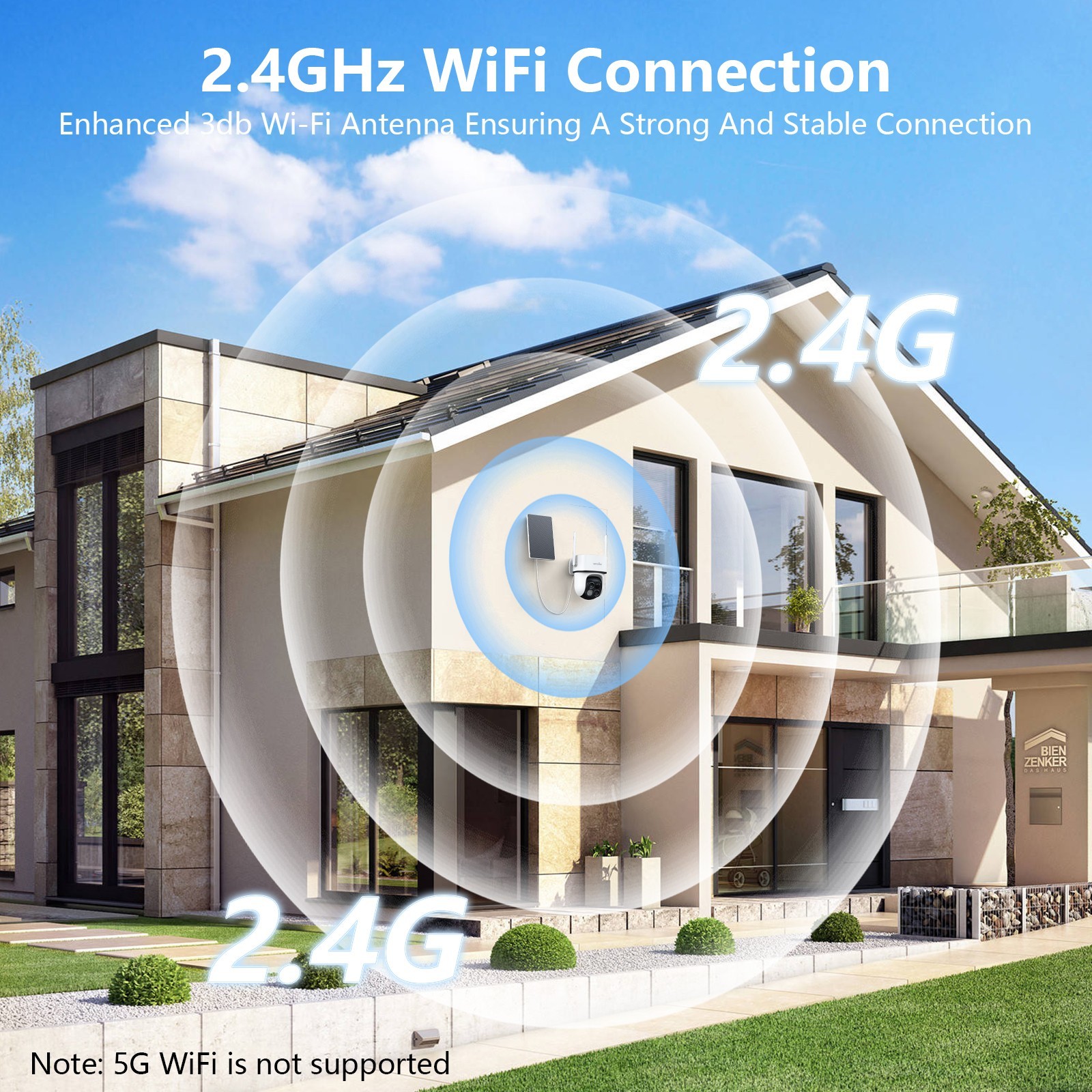 Wansview 2K 3MP Dual-Cam Solar Wireless Security Camera 360°PTZ Human Detection