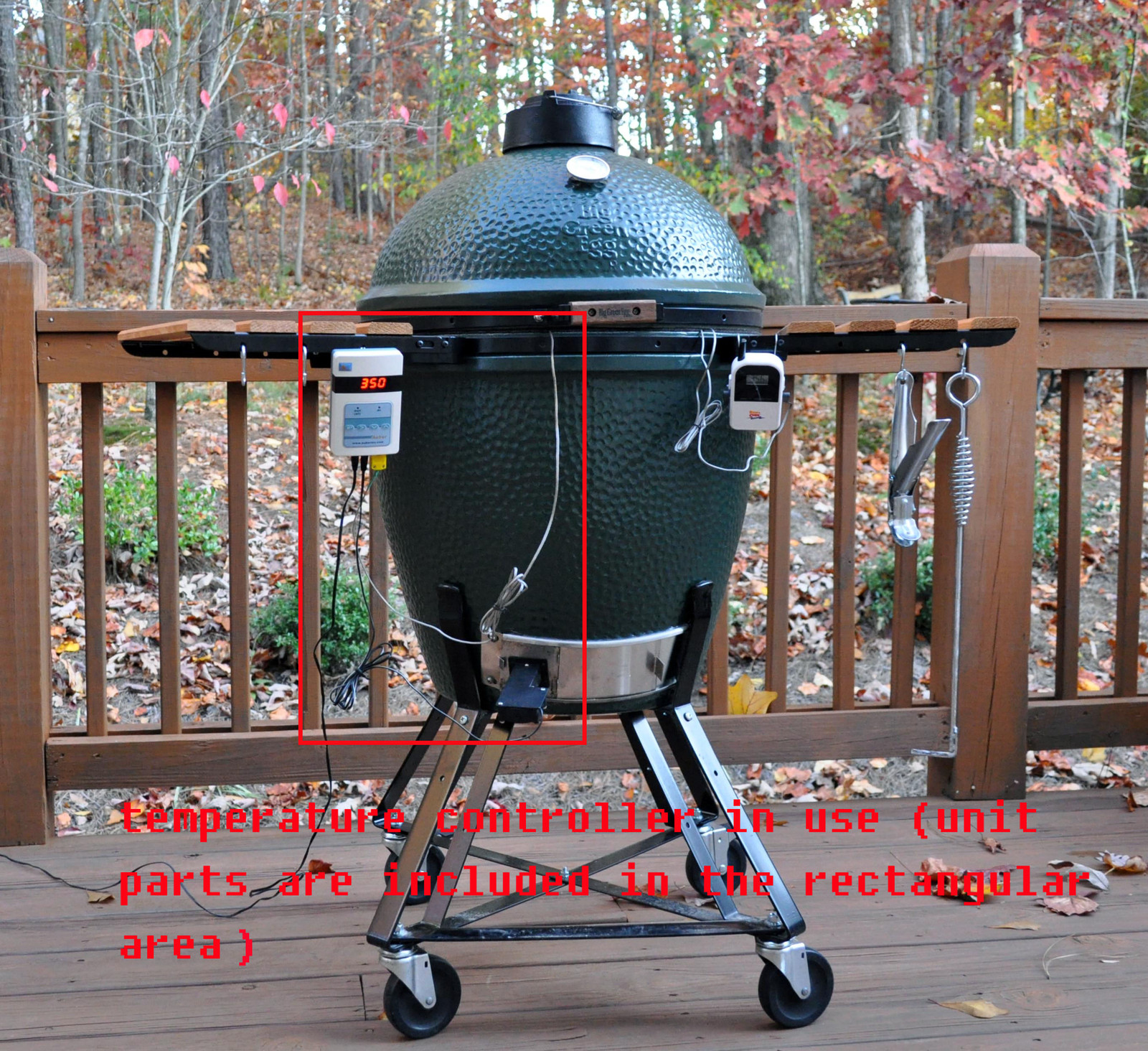 BBQ Temperature Controller for X-Large Big Green Eggs