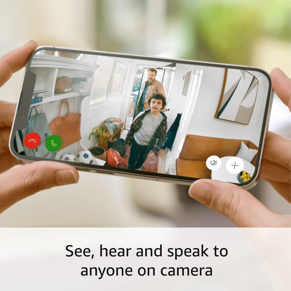 Ring Indoor Cam 2nd Gen 2023 Plug-In Privacy Cover, 2-Way Talk, White or Black
