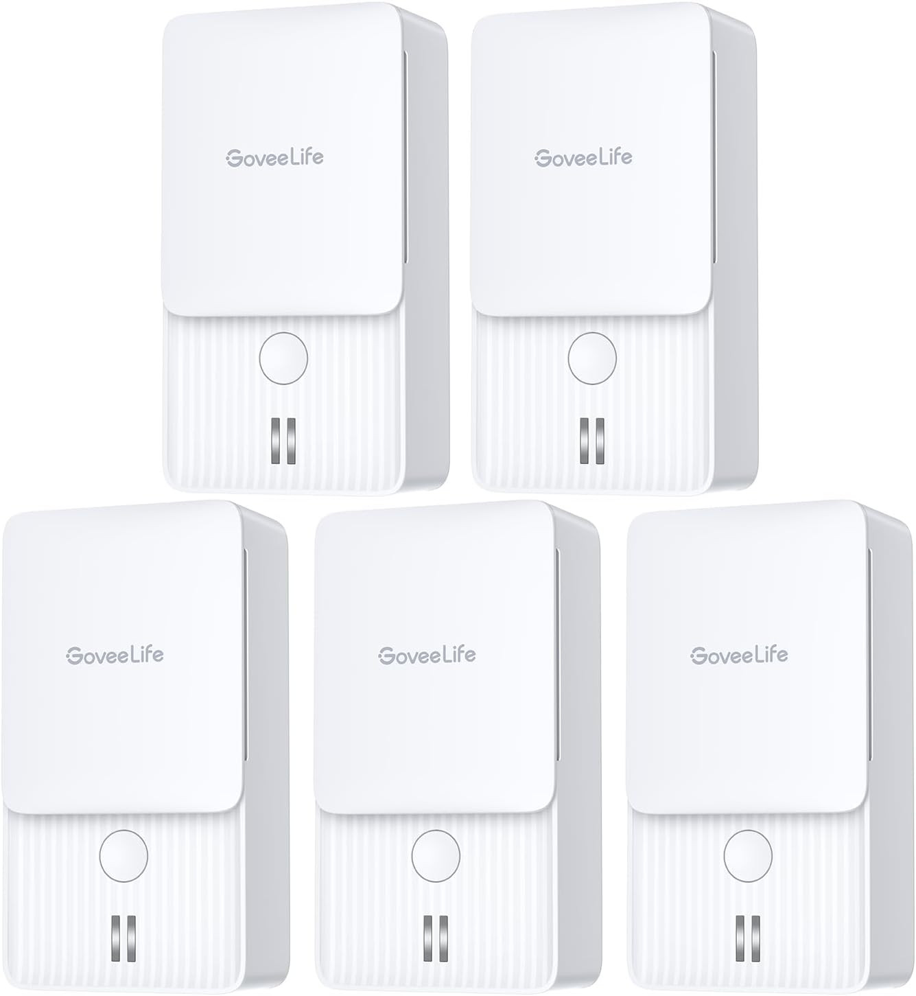 Water Leak Detectors with Leak and Drip Alerts, 5 Pack | 100Db Adjustable Audio