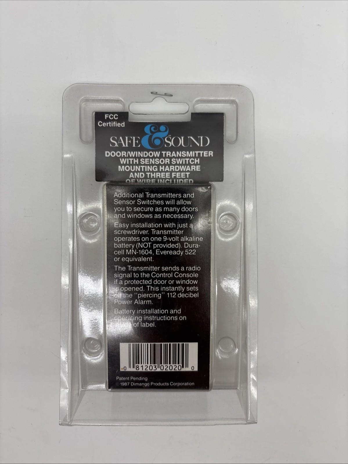Security System Safe & Sound Door Window Transmitter Sensor Switch RC2020