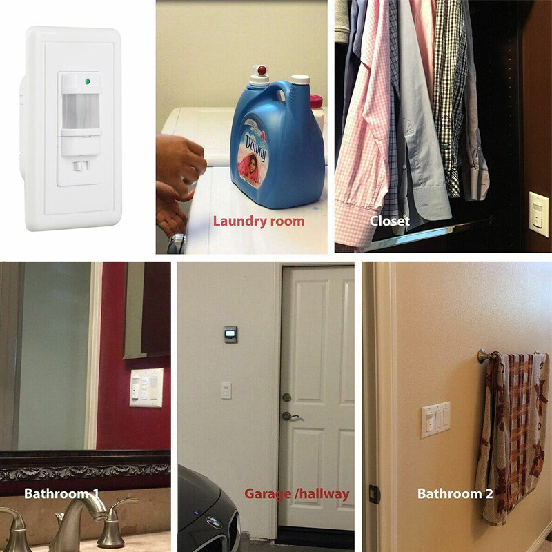 110V Motion Sensor Infrared PIR Movement Detector Outdoor Sensor Light Switch US