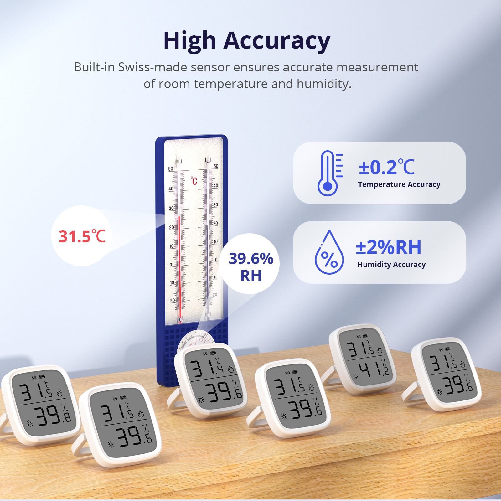 SONOFF SNZB-02D LCD Smart Zigbee Temperature Humidity Sensor Works Zigbee Bridge
