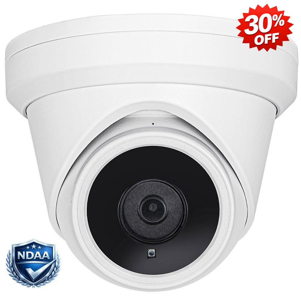 Vikylin 4K 8MP Security IP Camera Turret Home IR 30m MIC POE CCTV NDAA compliant