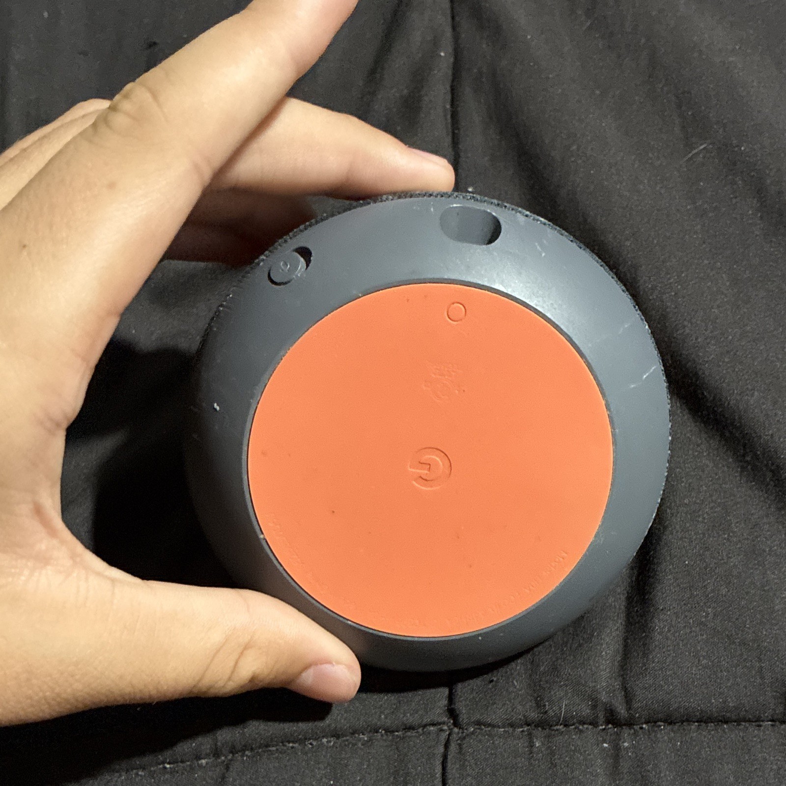 Google Home Mini Smart Speaker Gray/Orange Wi‑Fi Bluetooth Wireless