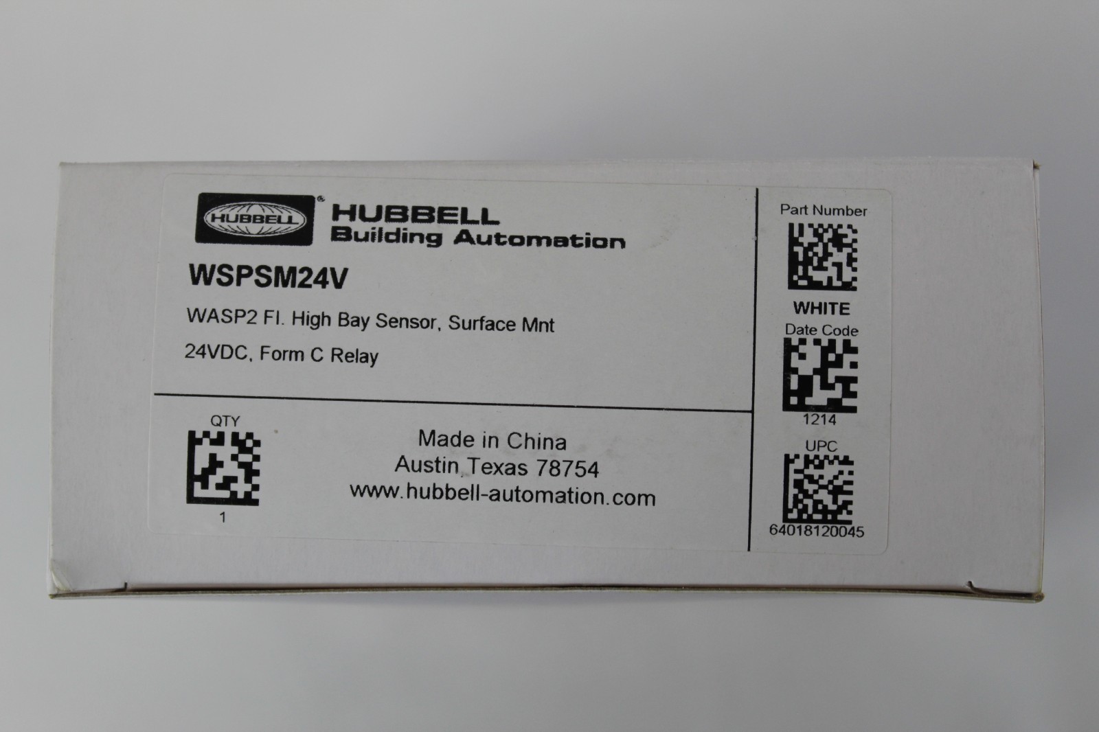 Hubbell – WSPSM24V – WASP2 FI. HIGH BAY SENSOR, SURFACE MNT. 24VDC