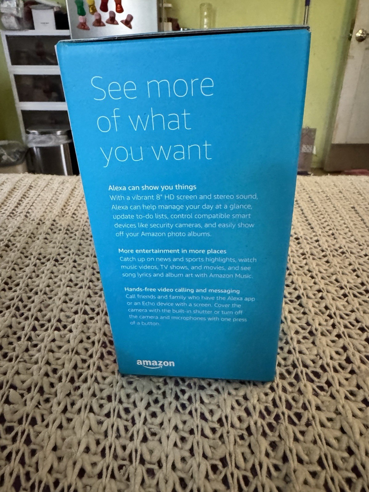 Amazon Echo Show 8 8″ HD Alexa Smart Display, Bluetooth, 3.5mm, Camera, White
