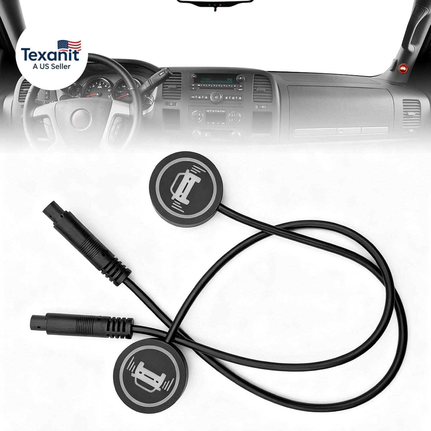 Car Blind Spot Radar Detection System Warning Light, a Pair of 5V Vehicle Blind