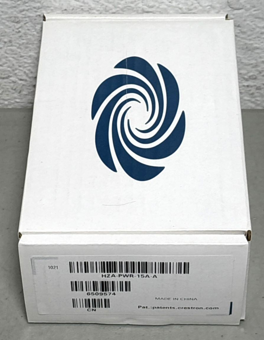 New Crestron HZA-PWR-15A-A Duplex Receptacle 6509574 – Factory Sealed Box