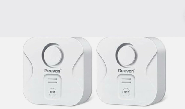 Geevon 2 Pack Water Leak Detectors for Home, 100dB Water Sensor Alarm Flood Lea