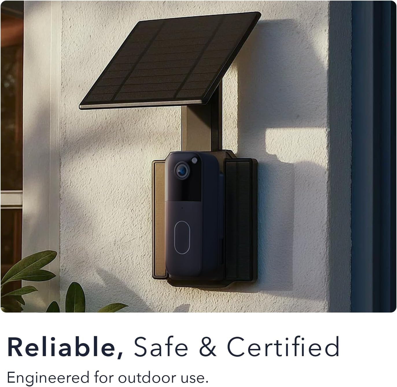 Solar Charger Compatible with Blink Video Doorbell (2Nd Gen) – Triple Solar Pane
