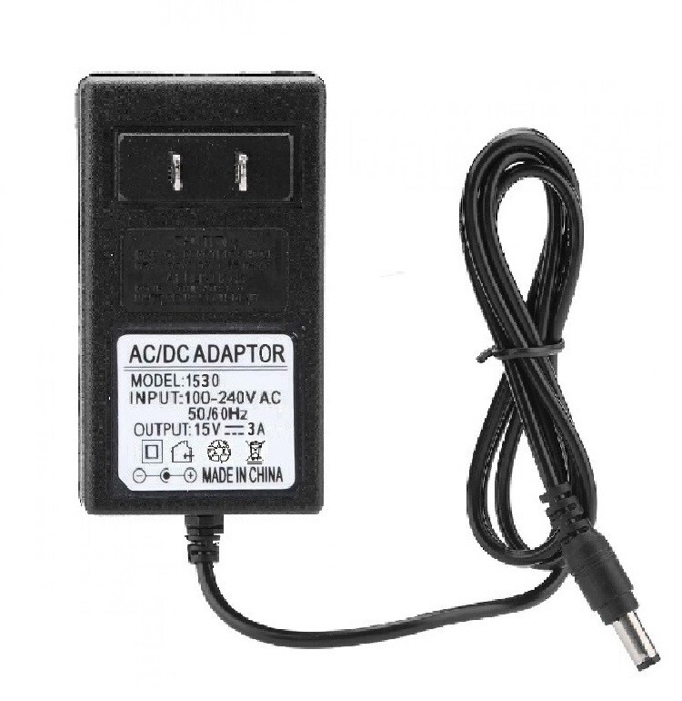 15V 3A 3000mA AC Adapter to DC Power Supply Charger Cord 5.5×2.1mm US plug