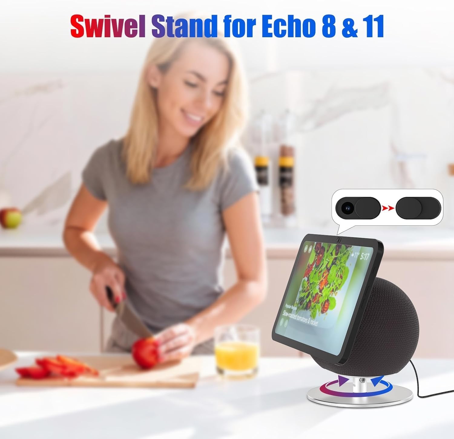 Stand Compatible with Echo Show 8 & Echo Show 11, Comfortable Viewing with 36…