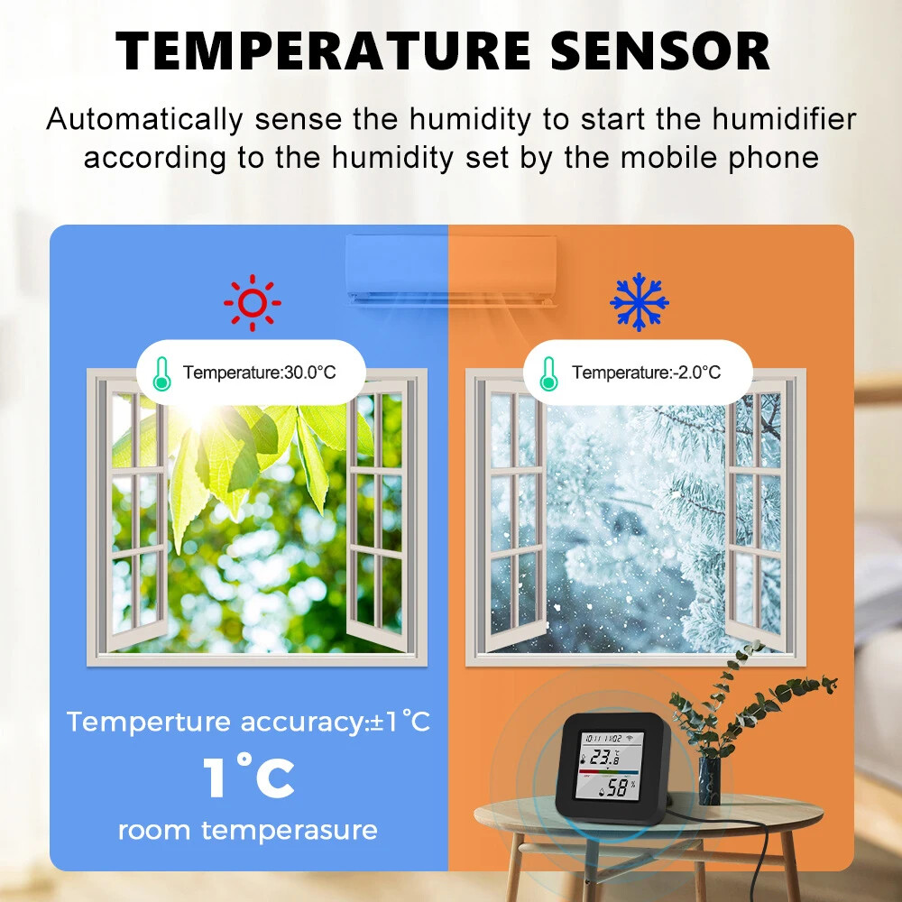 WiFi IR Universal Remote Control Temperature and Humidity Sensor Smart Life App