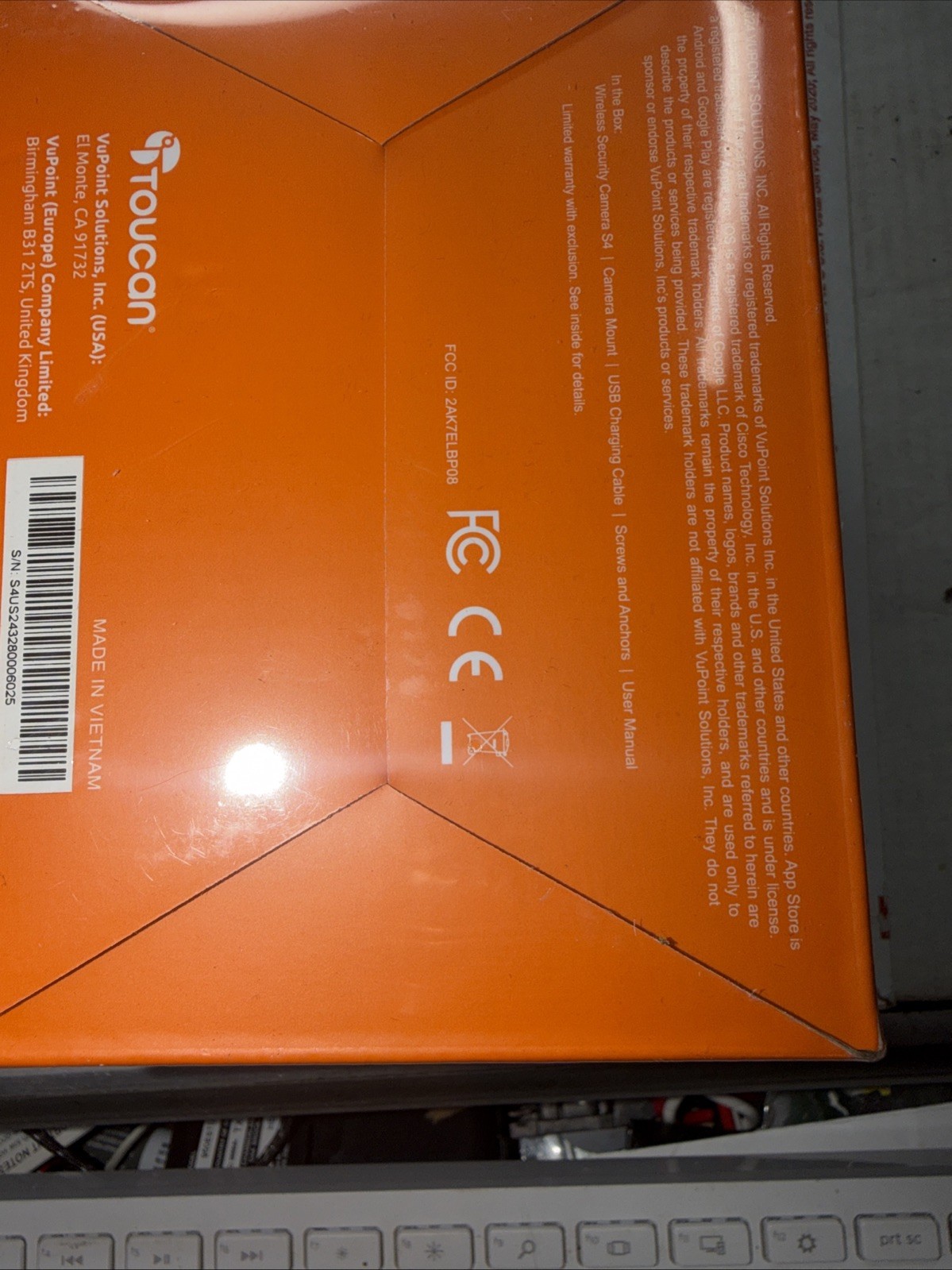 Toucan Wireless Security Camera S4 – Model# TWC400S – White