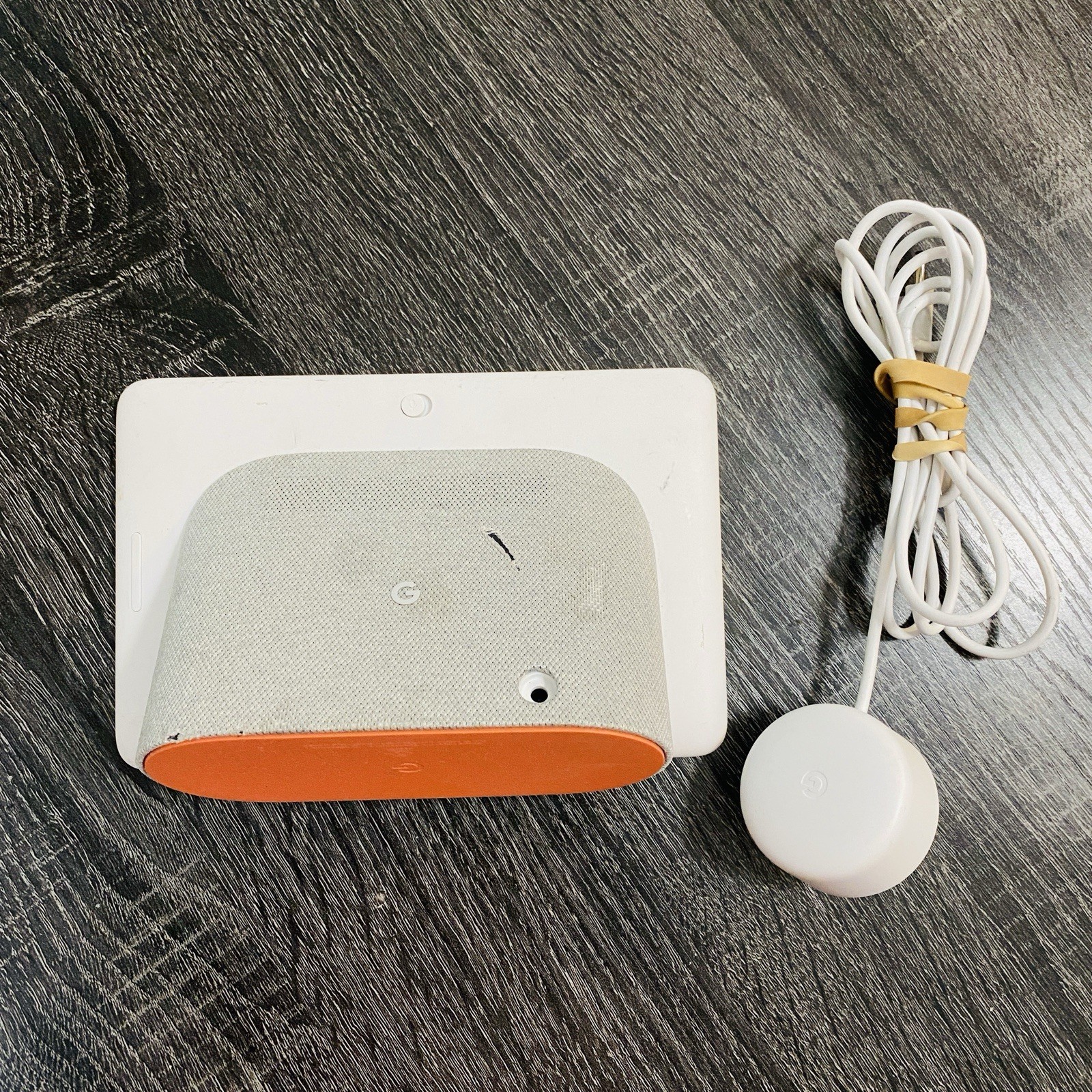 Google Nest Hub H1A 7″ Smart Home Display White/Light Green W/ Pwr Adapter Works