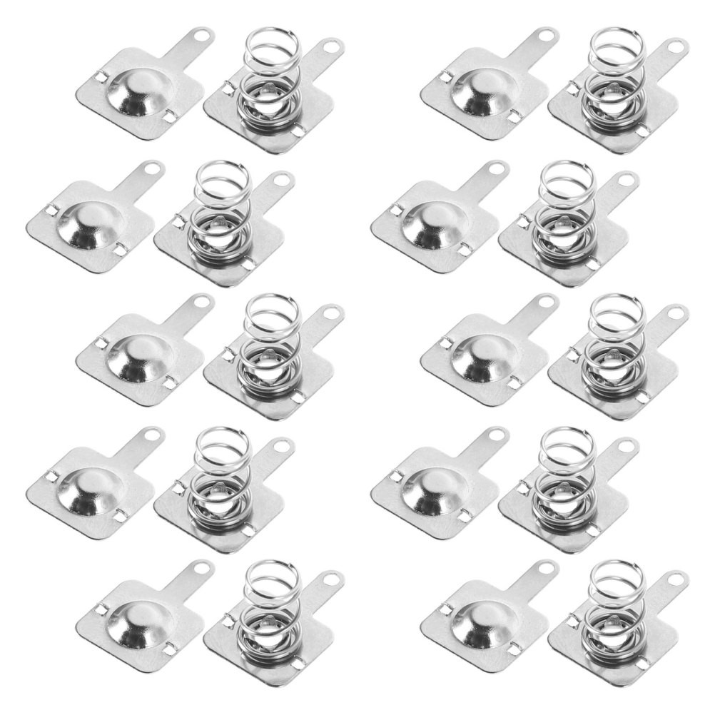 50 Sets Aaa Battery Spring Contact Plates Durable Metal for Home Remote Toys