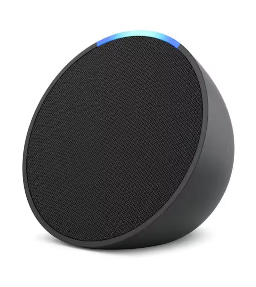 Amazon Echo Pop (1st Gen) Full Sound Compact Smart Speaker With Alexa, Charcoal