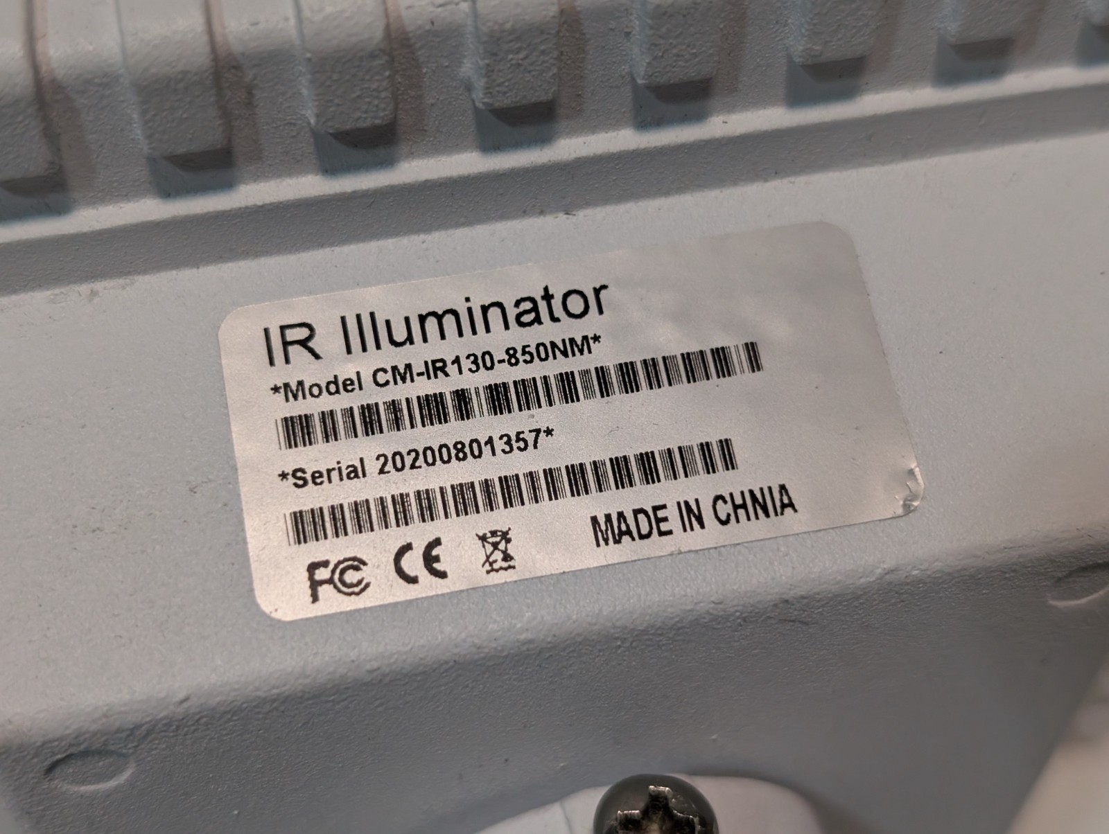 CM Vision IR Illuminator Infrared Security In/Outdoor Flood Light CM-IR130-850NM