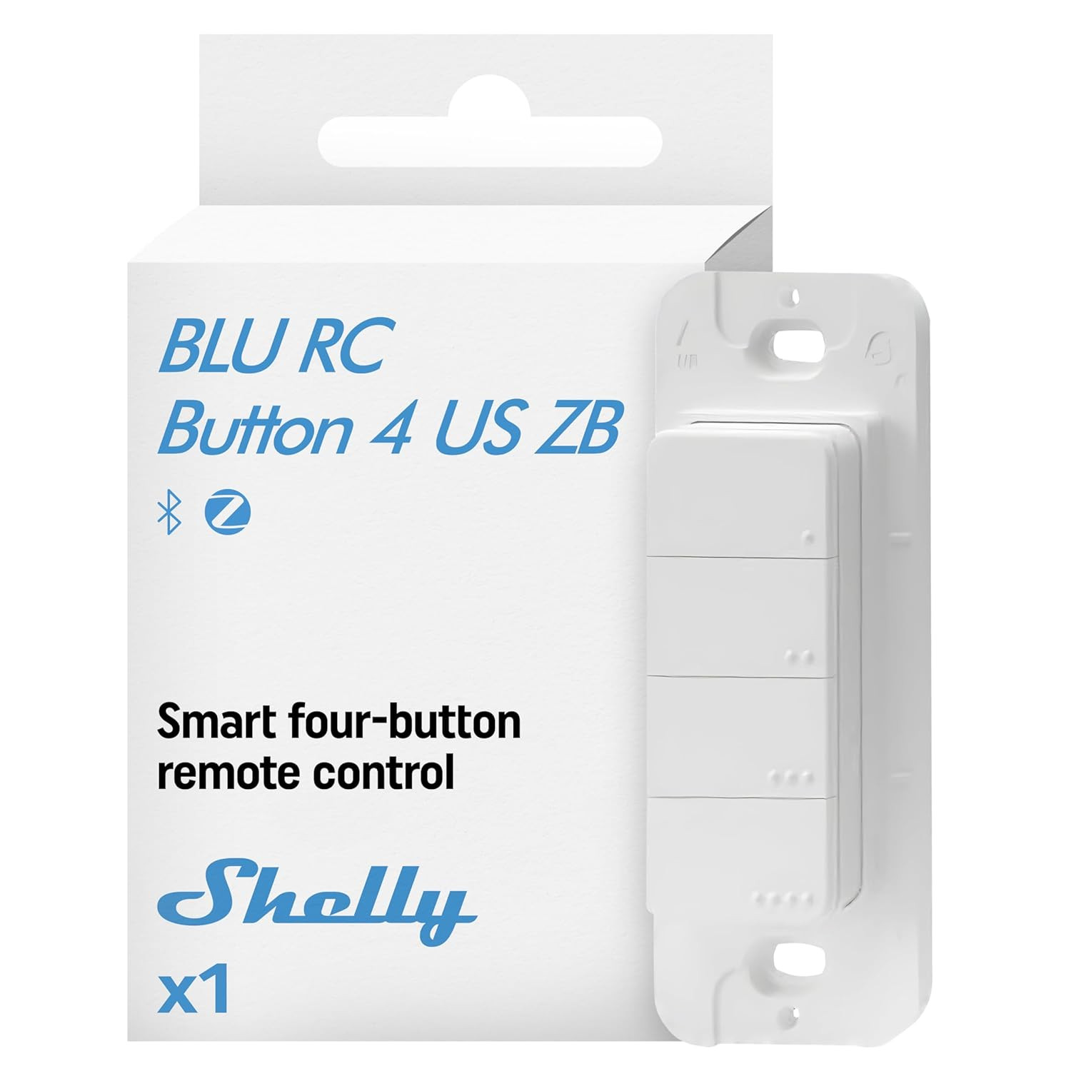 BLU RC Button 4 ZB Smart Bluetooth Zigbee-Operated 4 Button Remote Controller