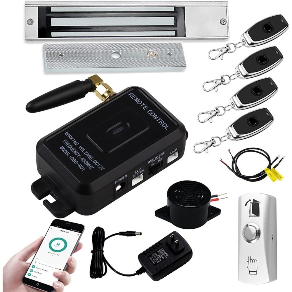 Smart Phone APP Unlocking Access Control System Kit with Remote Controllers