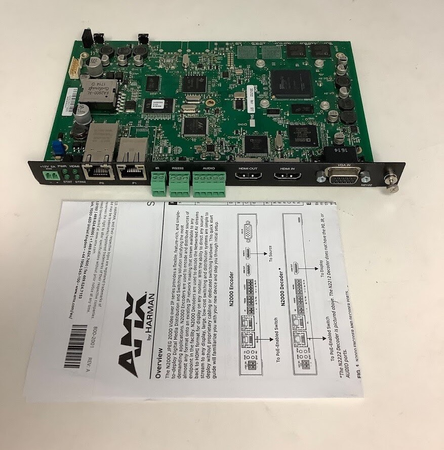 AMX FGN2122-CD JPEG2000 Encoder Card