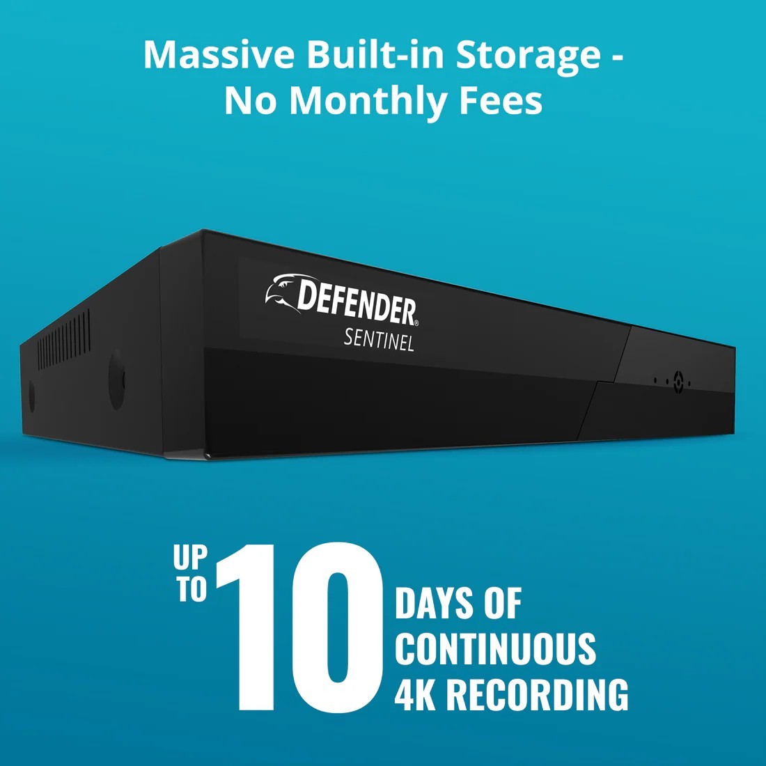 Defender Sentinel NS1T8NVR NVR 1TB 4KUltra HD 8Channel Security NVR/DVR Open Box