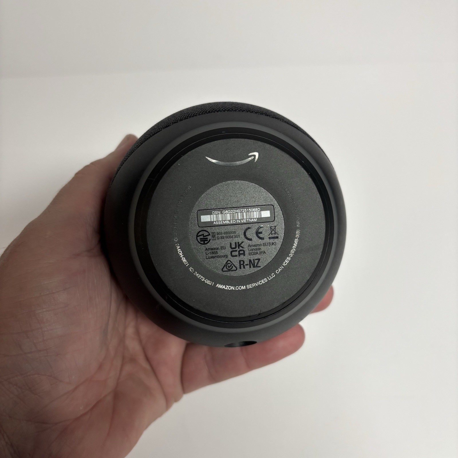 Amazon Echo Dot 5th Gen Smart Speaker Charcoal w/ OEM Power Adapter & Stand
