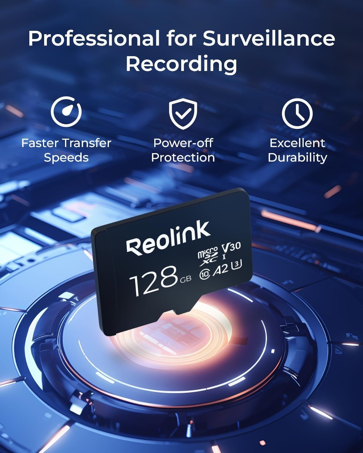 128GB V30 MicroSD Card – Essential for Continuous Security Recording
