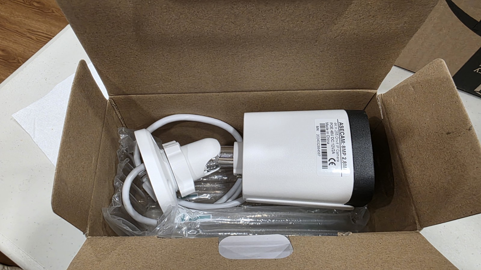 4K 8MP IP Camera Audio Outdoor POE H.265 Onvif Home Camera POE 48V DC 12V2A
