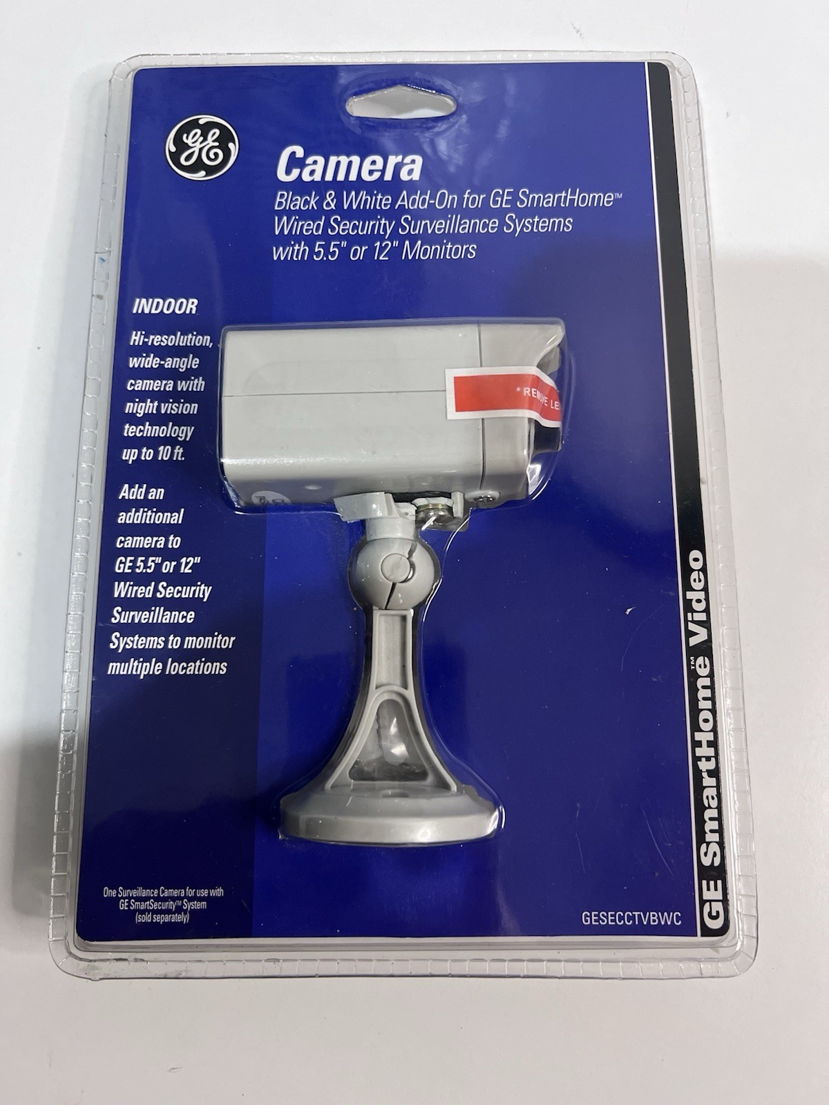 GE SmartHome Wired Security Camera – B&W Add-On – New (GESECTVBWC)