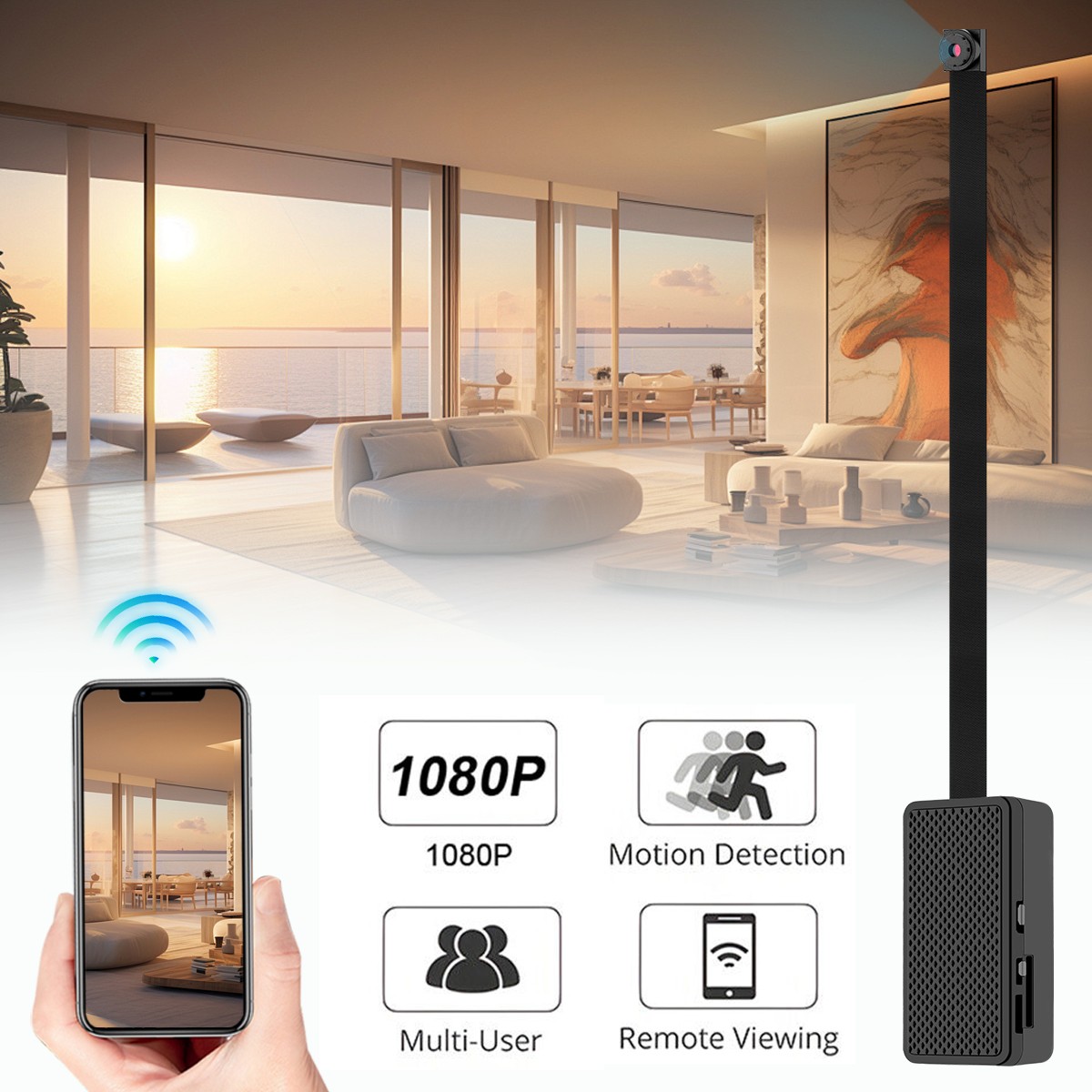Full 1080P Wireless WiFi Mini Camera DIY Home Security Cam Video DVR Recorder