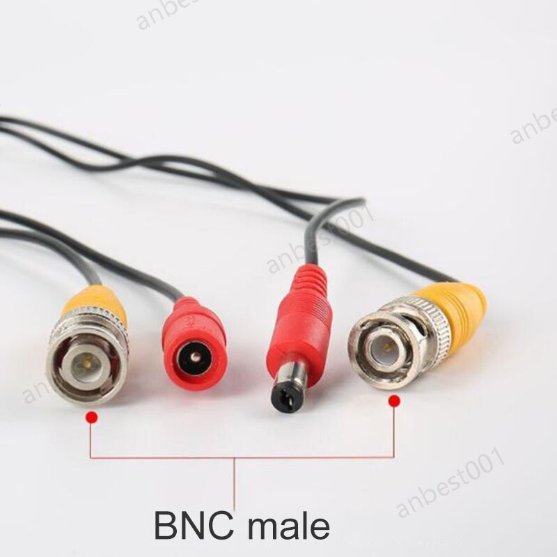 10m 30m BNC male Video Power extension Cable DC male Plug Wire for CCTV Camera
