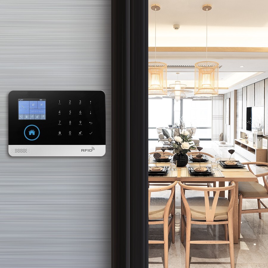 Wirless Intelligent Burglar Home Security Alarm System 433MHz GSM App Control