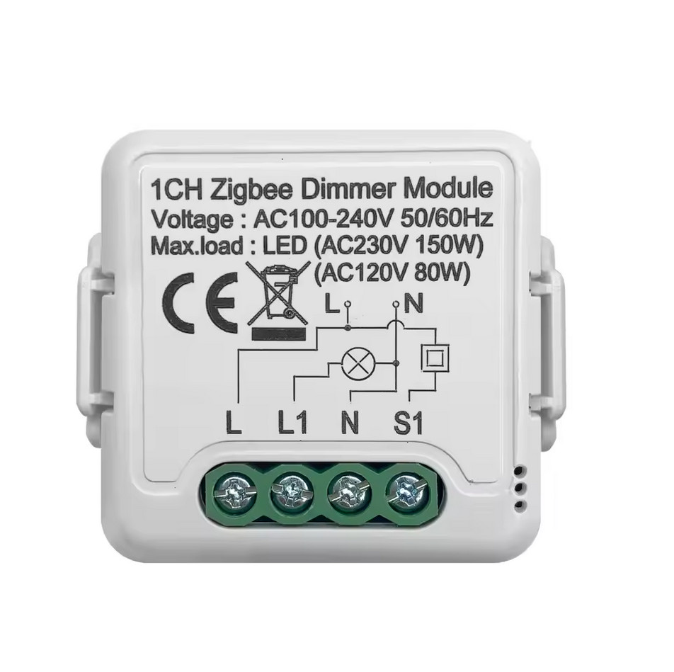 Tuya ZigBee 3.0 Smart Dimmer Switch Module Dimmable Light Switch Work with Alexa