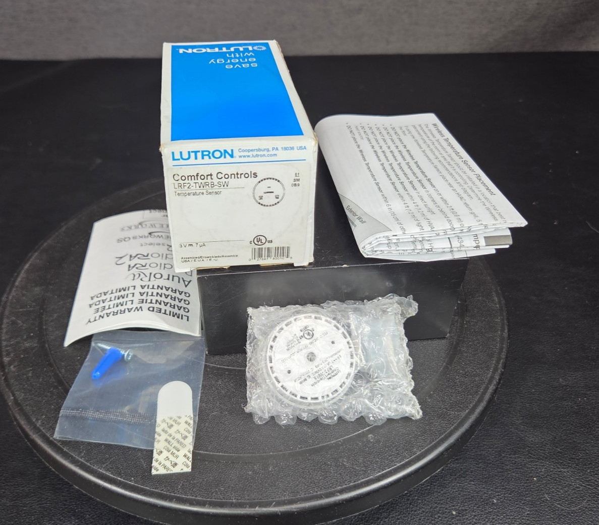 LUTRON LRF2-TWRB-SW Temperature Sensor – NEW – FAST SHIP!💨✅
