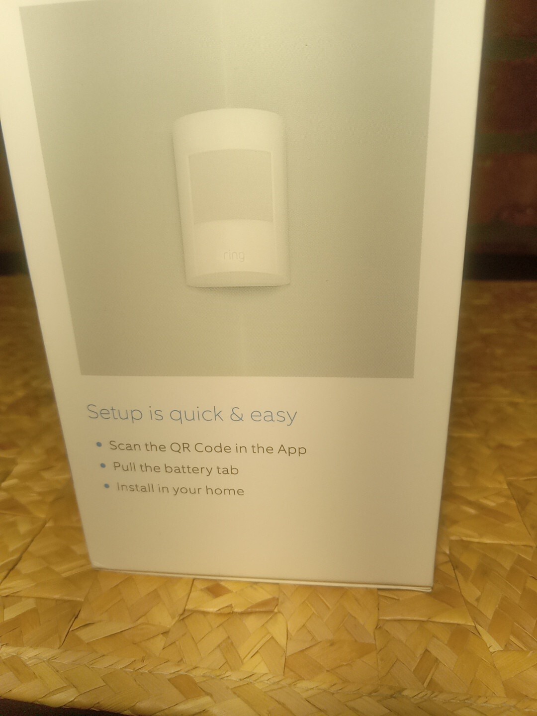 Ring Alarm White Motion Detector Sensor 4SP1S7-DENO