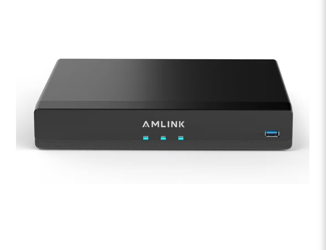 AMLINK 8CH 12MP 4K Smart AI PoE NVR Network Video Recorder 8-Port ALN-4108E NEW