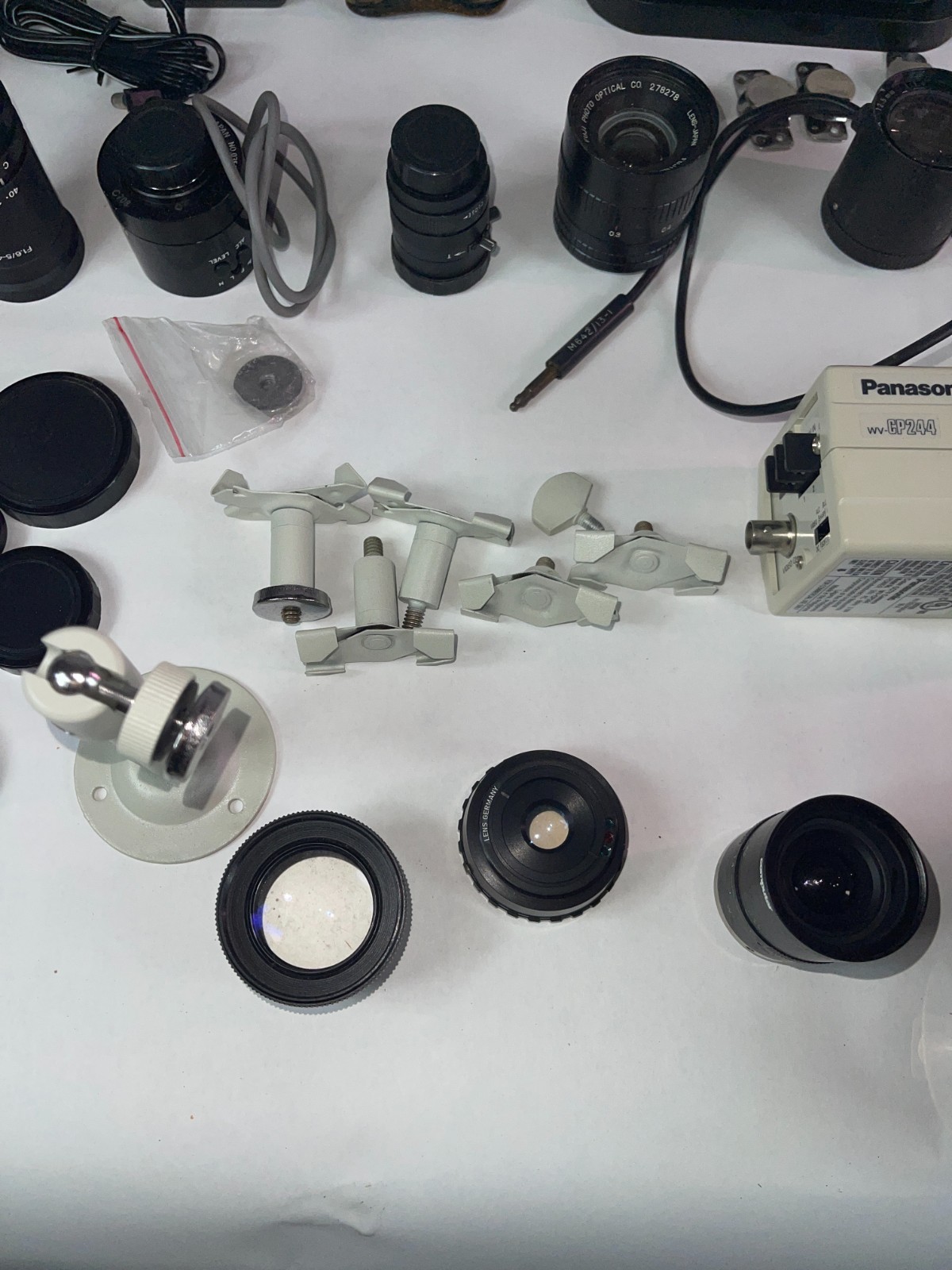 Large Lot CCTV Camera Lenses Panasonic Fujinon Parts UNTESTED AS-IS