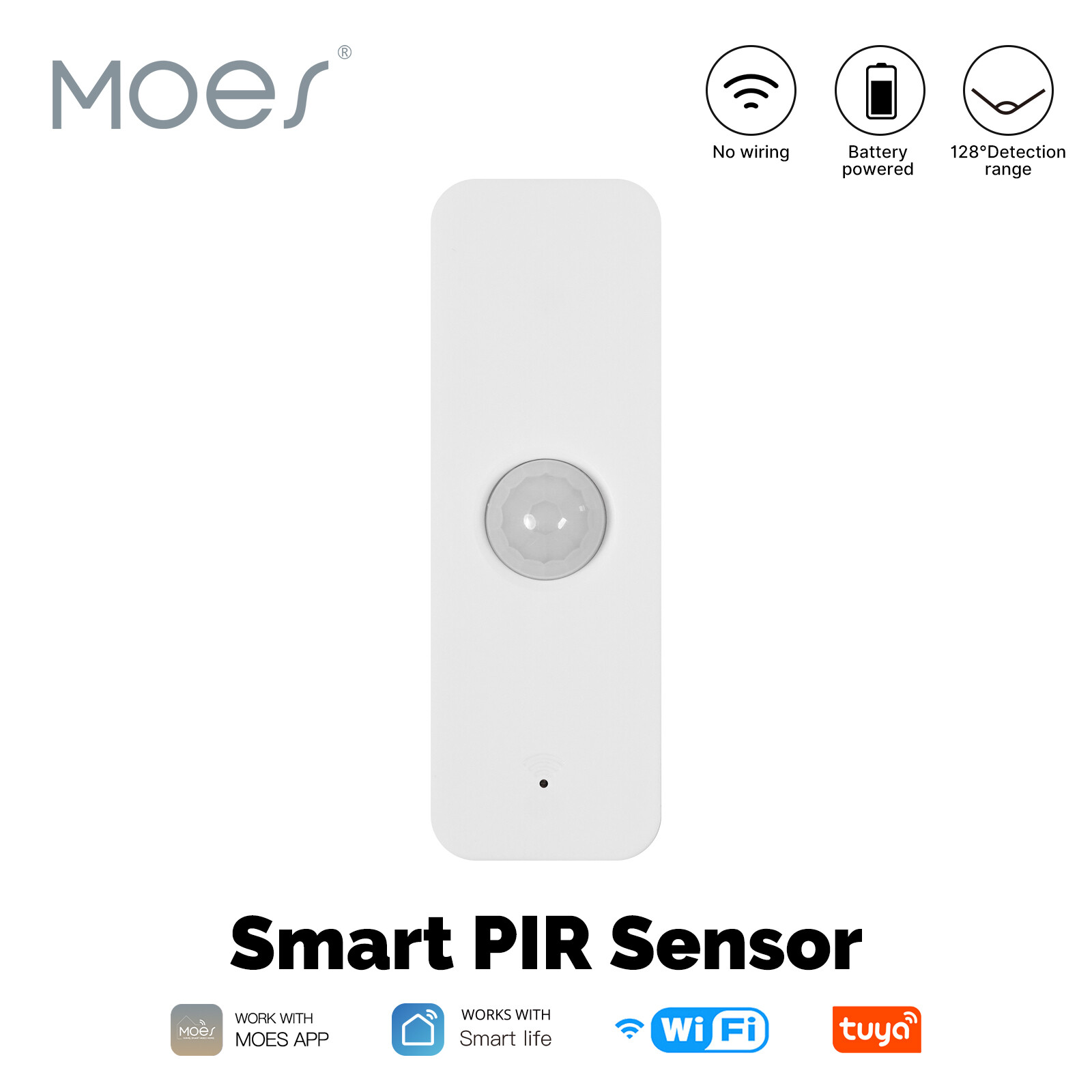 MOES WiFi Smart Wireless Motion Sensor Human Body IR Detector APP Remote Monitor