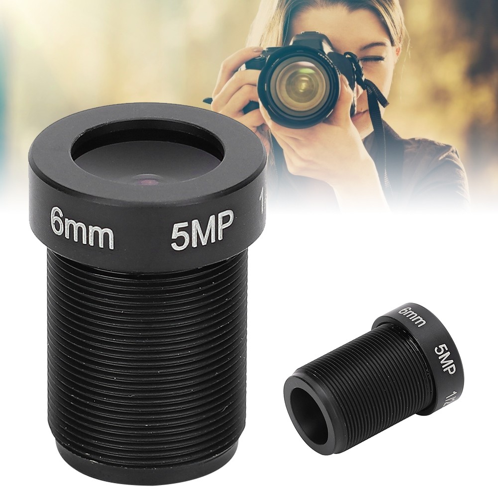 5MP Camera Lens High Definition 6mm Fixed 1/2.5 Image Format M12 Mounts