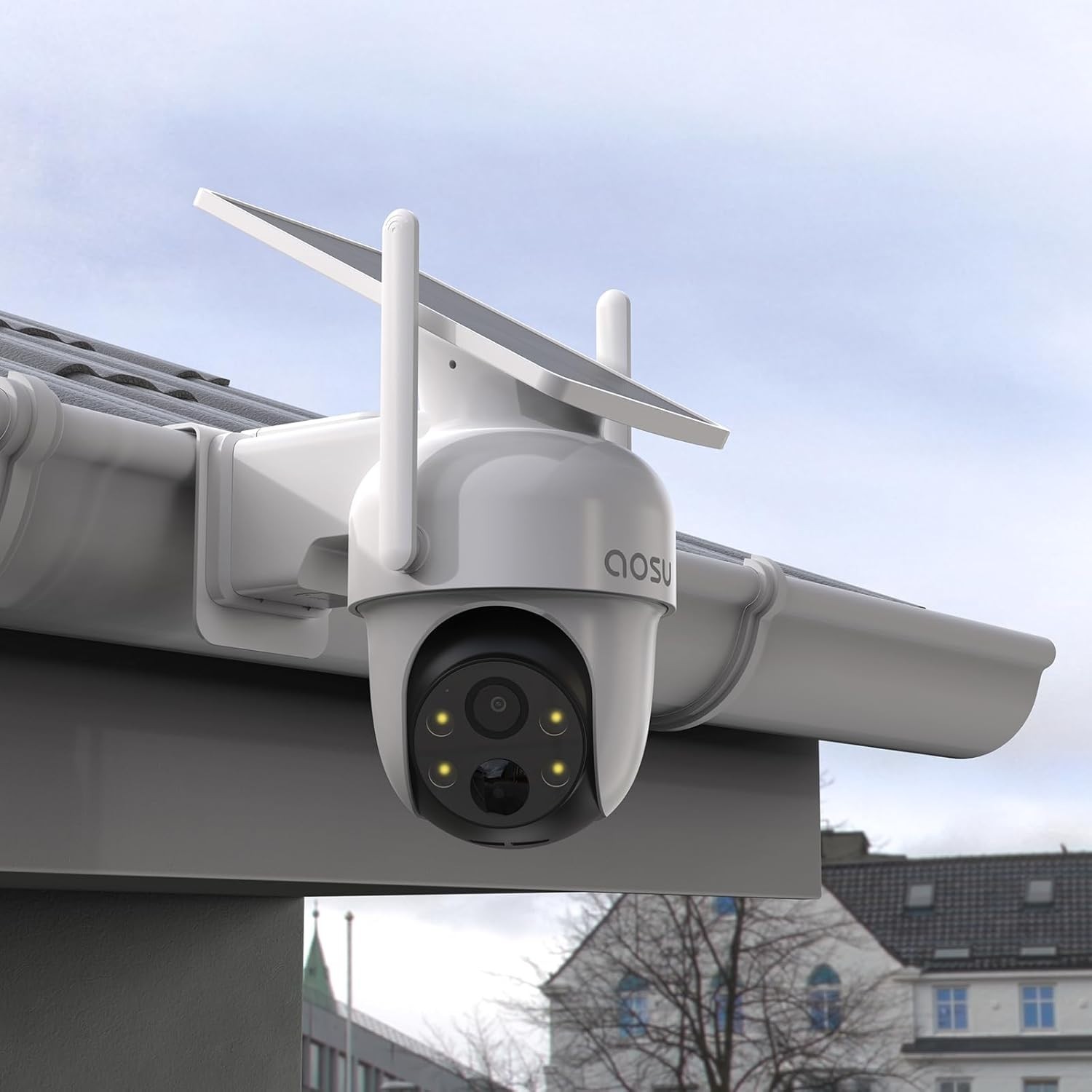 Gutter Mount for AOSU Solar Security Cameras Outdoor Wireless(SolarCam D1 Classi