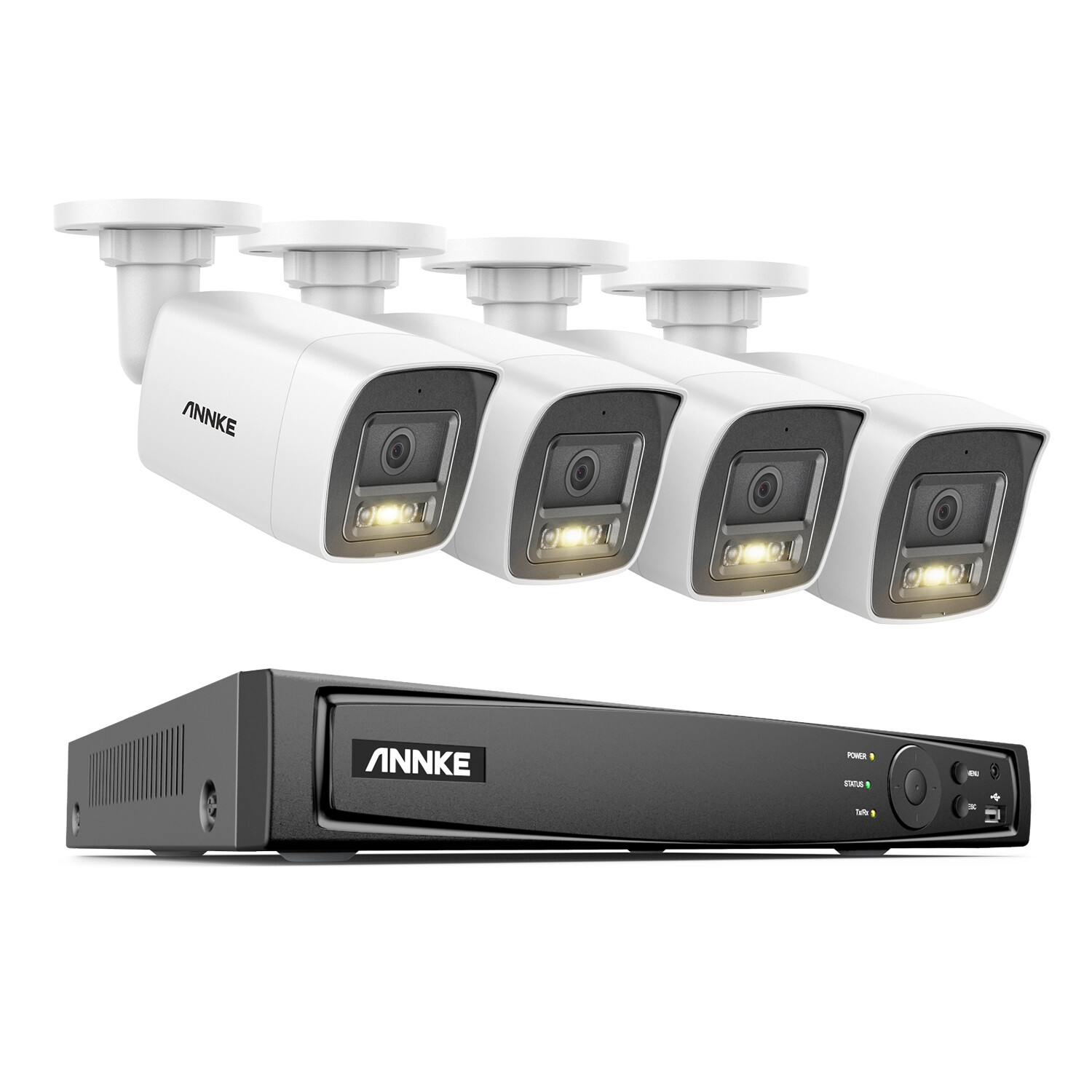 ANNKE 4K POE Security Camera System Audio 12MP 8CH NVR AI Detection Color Night